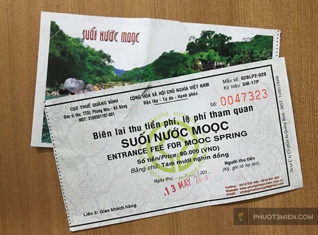 Vé Suối Nước Moọc