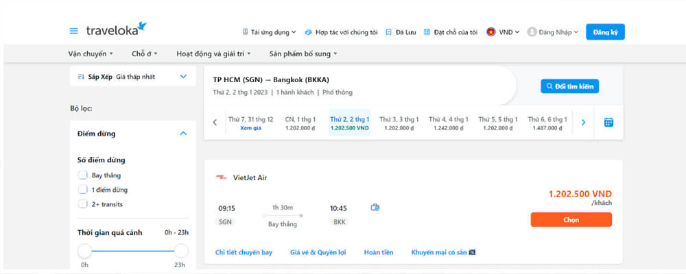 Săn vé máy bay đi Thái Lan giá rẻ 2023