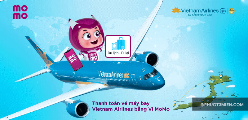 Đặt vé máy bay trên Momo