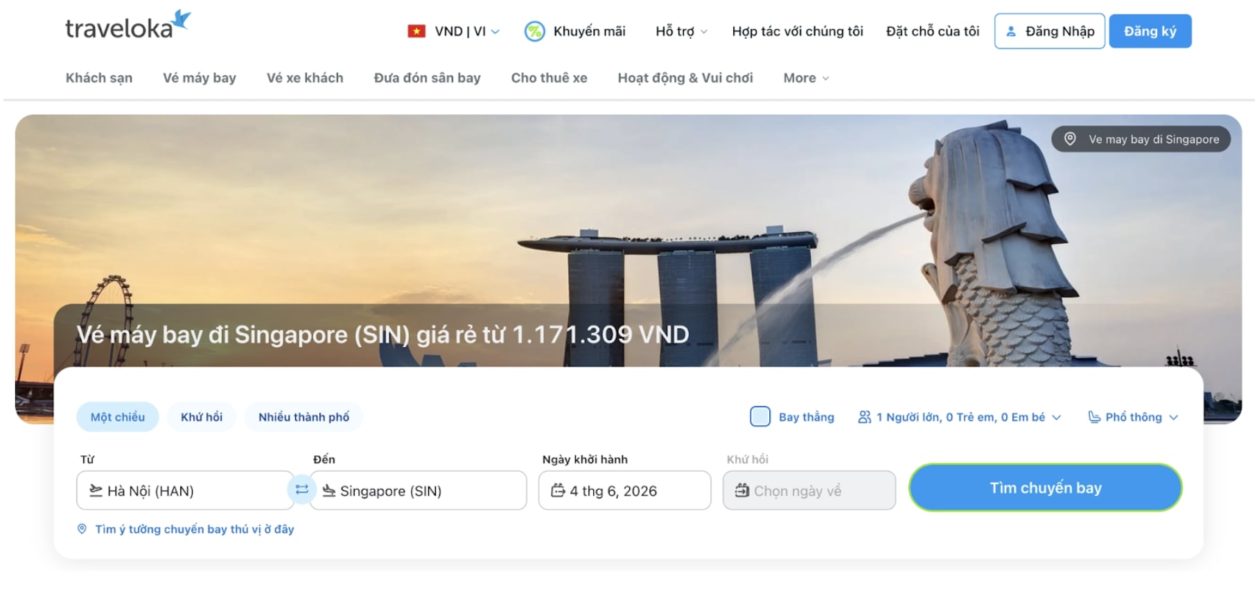 Mẹo săn vé máy bay Tết đi Singapore tiết kiệm chi phí